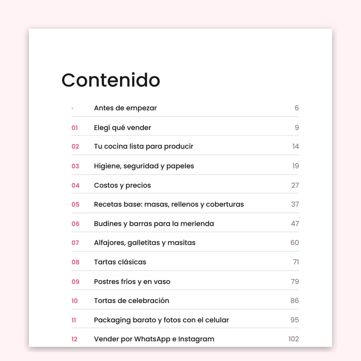 Pastelería casera para vender